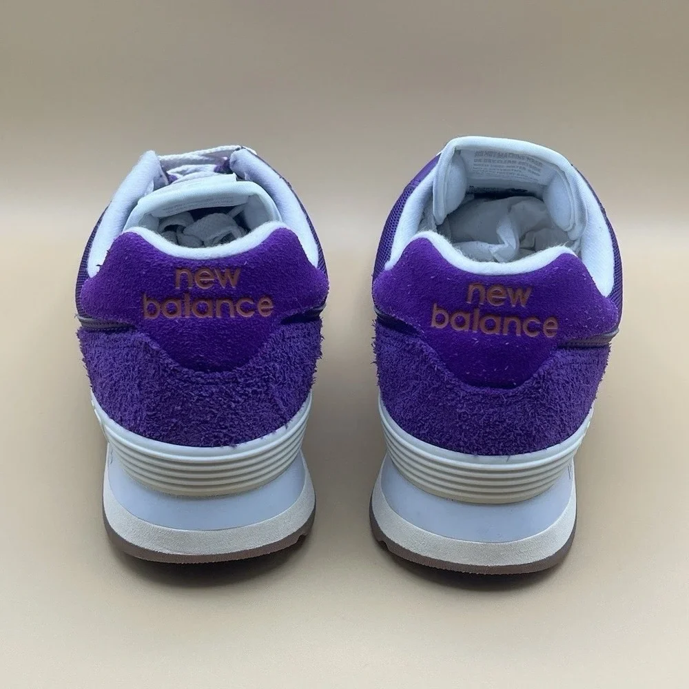 2024 New Balance 574 Purple Suede Retro Shoes - Men's Size 9.5 USED